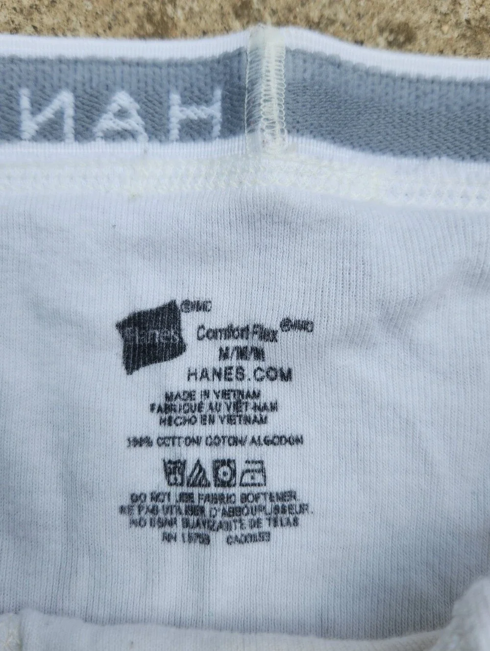 Men's White Hanes Briefs